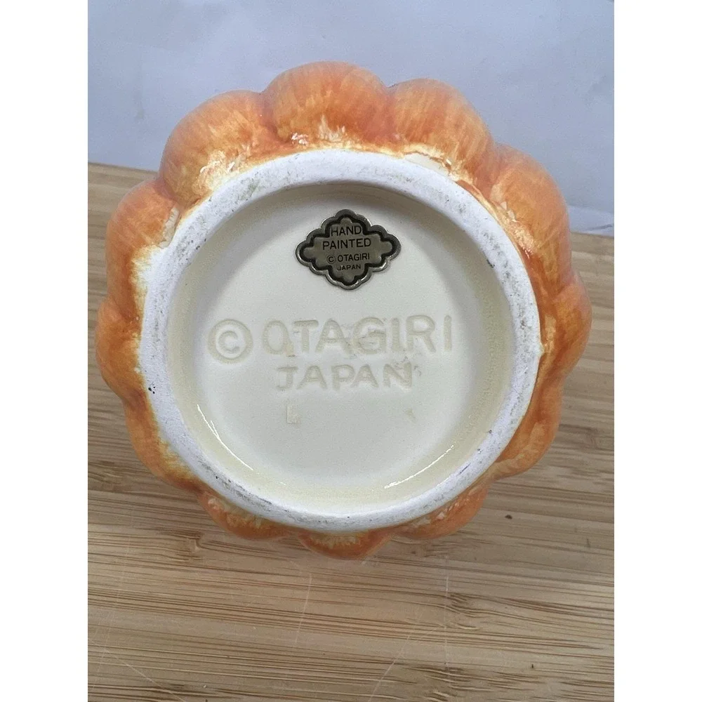 Otagiri Japan‎ Hand Painted Pumpkin Soap Dispenser New Never Used Vintage